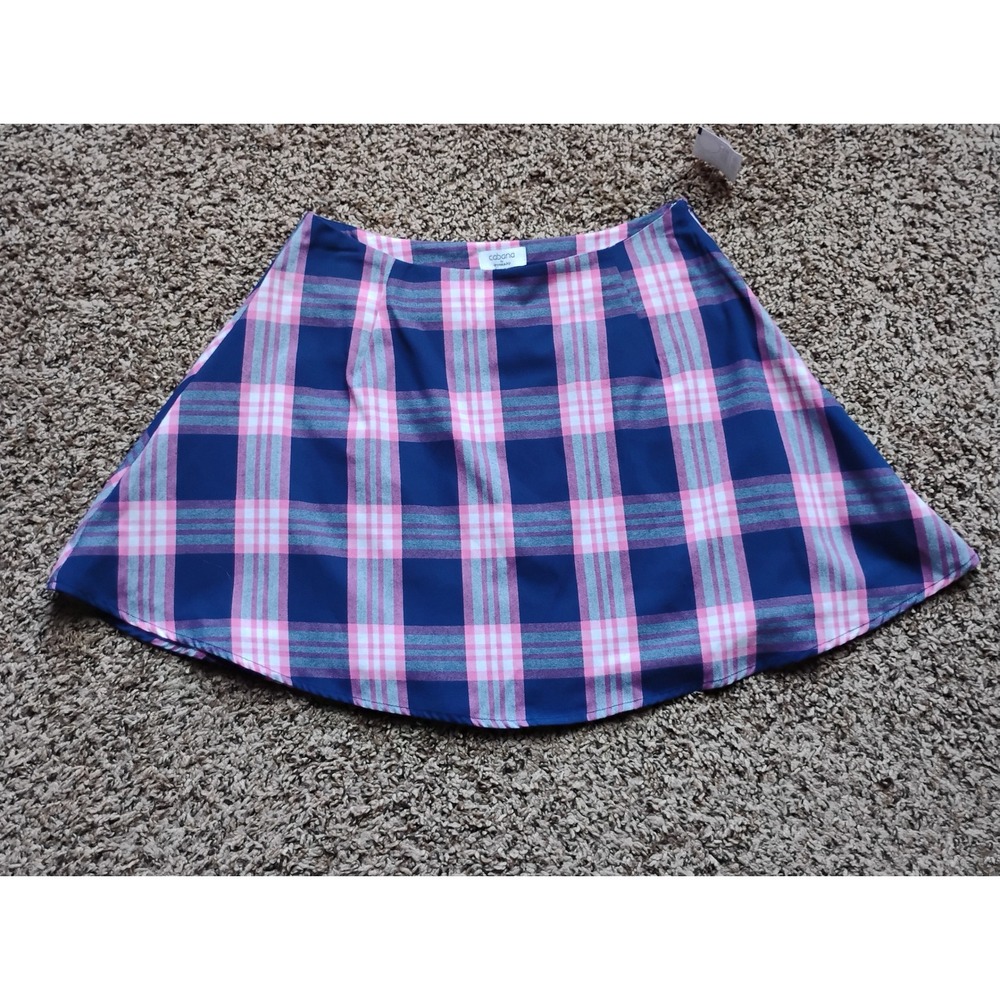 NWOT Preppy Academia Clueless Plaid Mini Skirt Cabana by Crown & Ivy Size 6